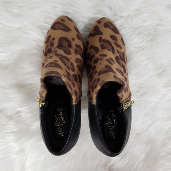 Dexflex Comfort Cheetah Print Booties - Picture 7 of 9